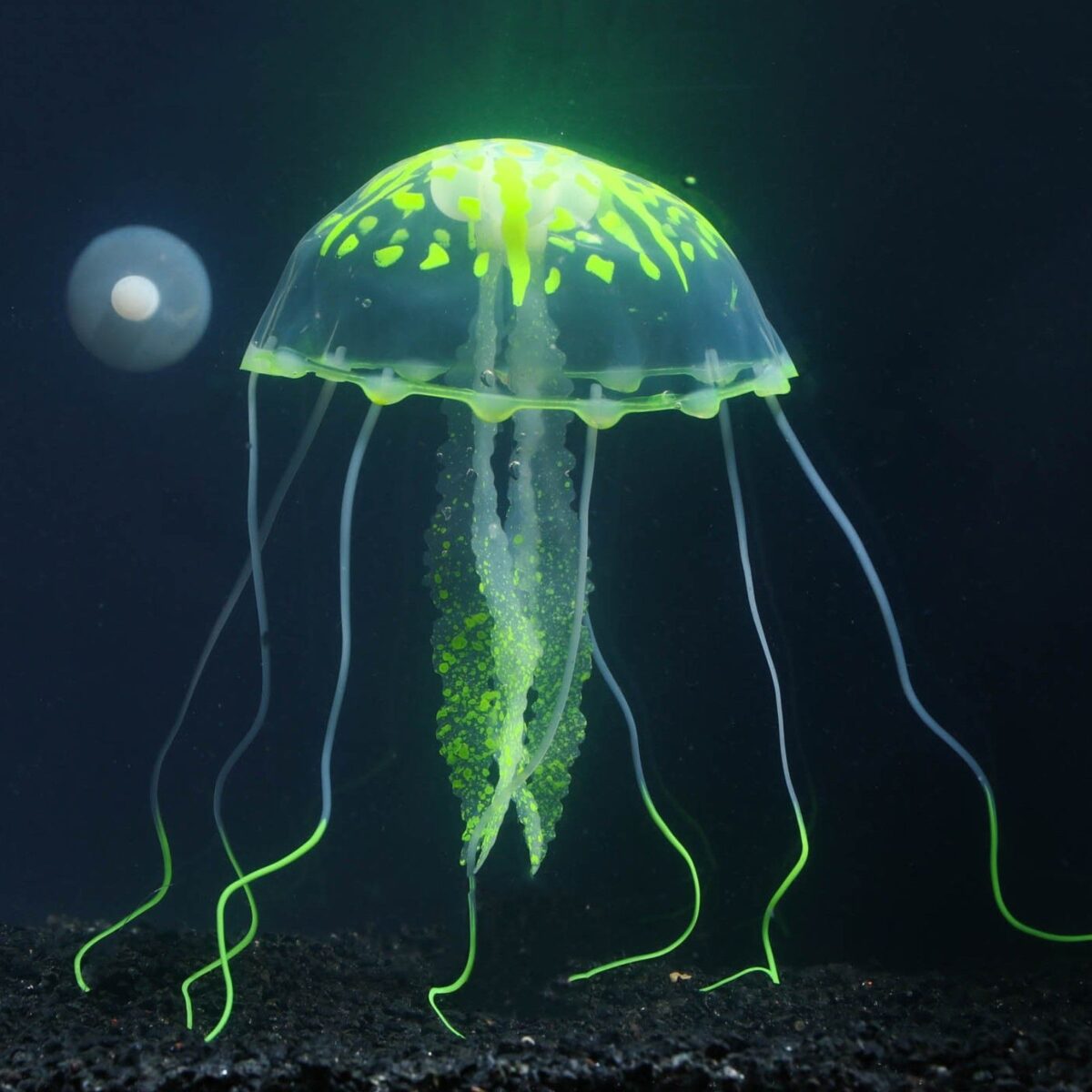 Медуза штучна в акваріум велика 10 см, жовта купити Дніпро