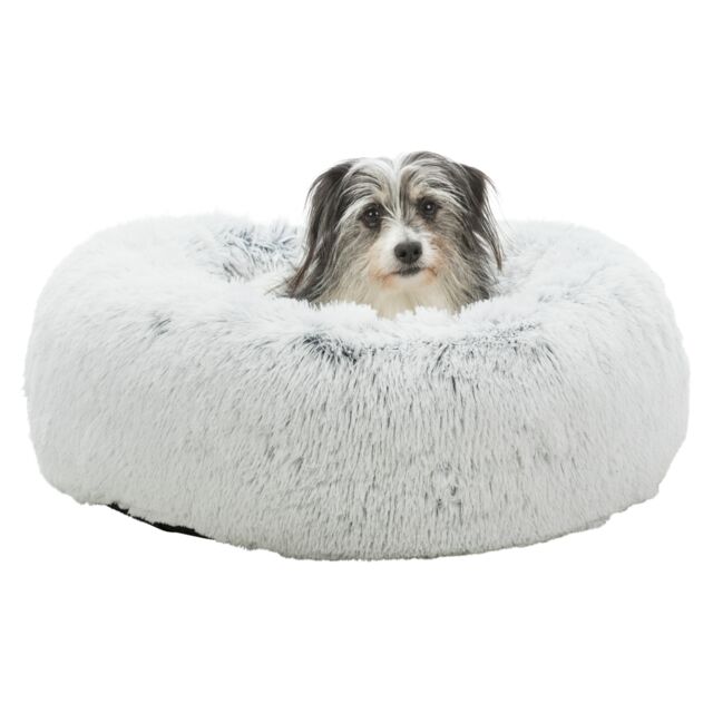 Ліжко-бублик для собак та котів Харві Trixie, 50 см біло-чорне купити Дніпро