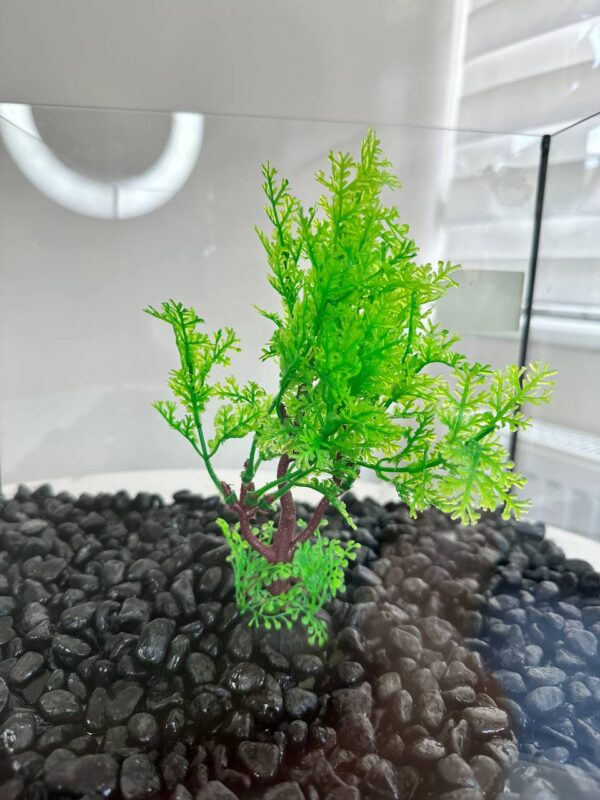 Штучна рослина у акваріум 13 см, зелене дерево купити Дніпро