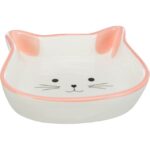 Керамическая миска для кота Trixie в виде мордочки, 250 мл персиковая купить Днепр