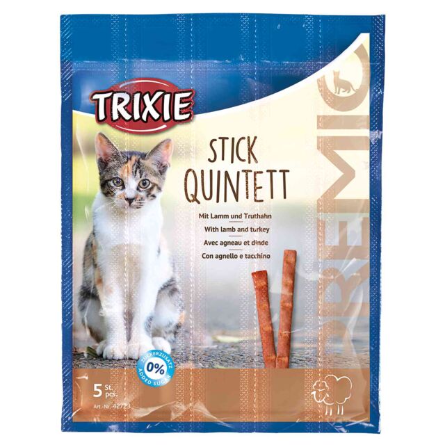 Ласощі Тріксі (Trixie) для кота палички з ягням та індейкою 5 шт купити Дніпро