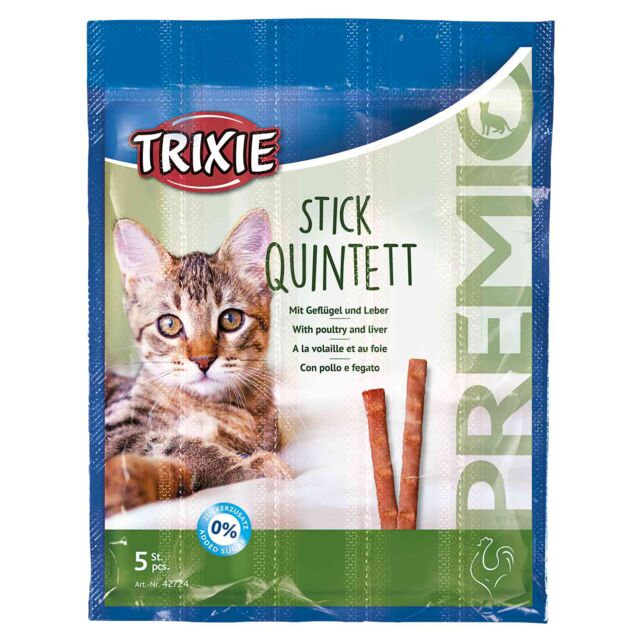 Ласощі Тріксі (Trixie) для кота палички з птицею та печінкою 5 шт купити Дніпро