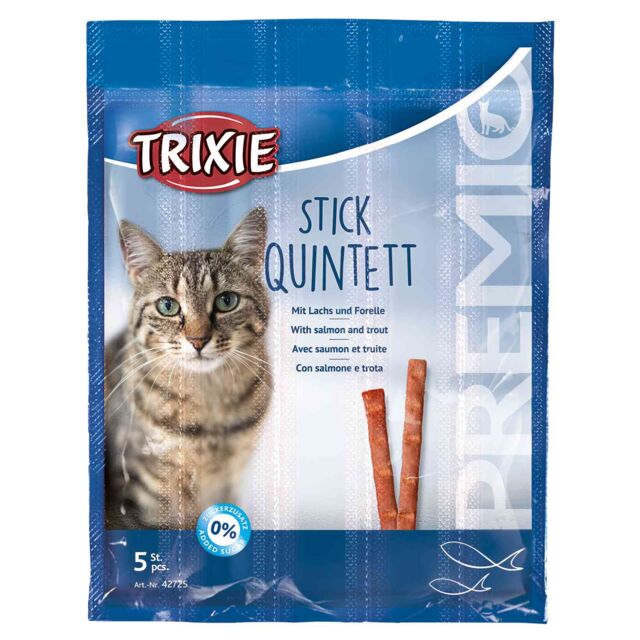 Ласощі Тріксі (Trixie) для кота палички з лососем та фореллю 5 шт купити Дніпро