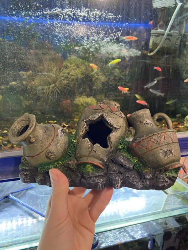 Грецькі урни-декорації для акваріума 24 см купити Дніпро